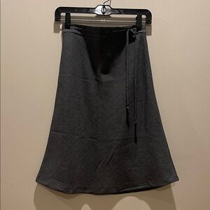 Chic Gray A-Line Women's Skirt